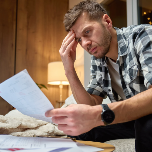 Financiamento empresarial atrasado